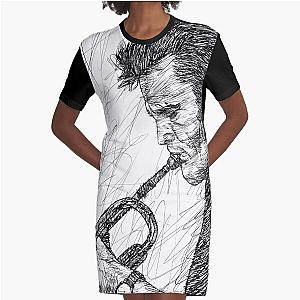 CHET BAKER ink portrait .1 Graphic T-Shirt Dress