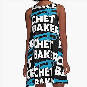 Chet Baker Poster A-Line Dress