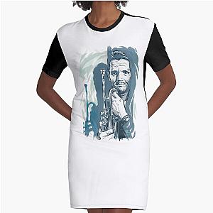 Chet Baker - An illustration by Paul Cemmick Graphic T-Shirt Dress