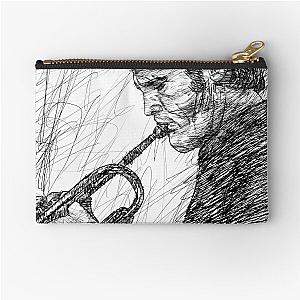 CHET BAKER ink portrait .1 Zipper Pouch