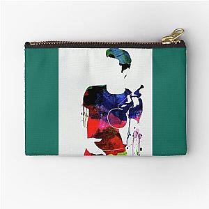 chet baker watercolor naxart studio	 Zipper Pouch