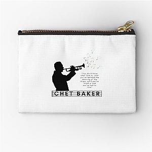 Chet Baker Beautiful Jazz Quote Zipper Pouch