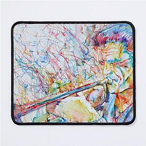 CHET BAKER watercolor and colored pens portrait Mouse Pad