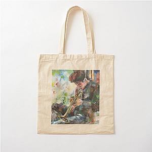 CHET BAKER watercolor portrait .1 Cotton Tote Bag