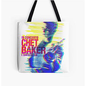 Chet Baker poster graphic  All Over Print Tote Bag