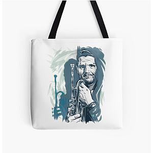 Chet Baker - An illustration by Paul Cemmick All Over Print Tote Bag