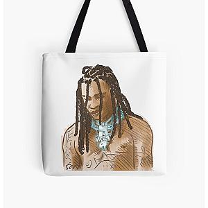 Portrait of chief keef by santi All Over Print Tote Bag RB0811