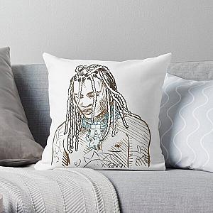 portrait of Chief keef by santi Throw Pillow RB0811