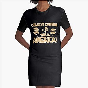 Childish Gambino Merch Childish Gambino This Is America Tour Graphic T-Shirt Dress