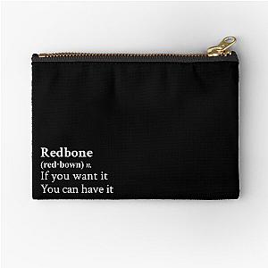 Redbone by Childish Gambino Motivational Quote Black Zipper Pouch