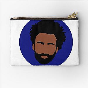 Childish Gambino Head blue Zipper Pouch