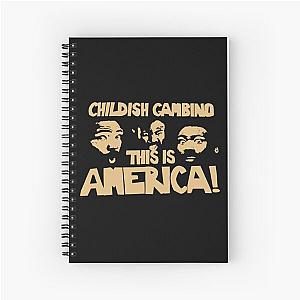 Childish Gambino Merch Childish Gambino This Is America Tour Spiral Notebook