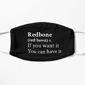 Redbone by Childish Gambino Motivational Quote Black Flat Mask RB1211