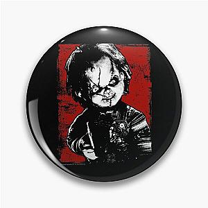 Child's Play Chucky Distressed Portrait T-Shirt Pin