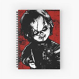 Child's Play Chucky Distressed Portrait  Spiral Notebook