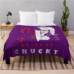 Child's Play Bride Of Chucky Split Portrait Throw Blanket