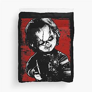 Child's Play Chucky Distressed Portrait T-Shirt Duvet Cover