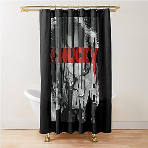 Child's Play Hi I'm Chucky Wanna Play ext Fill  Shower Curtain