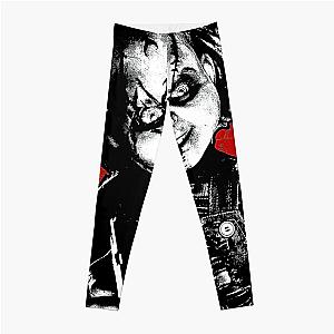 Child's Play Chucky Distressed Portrait  Leggings