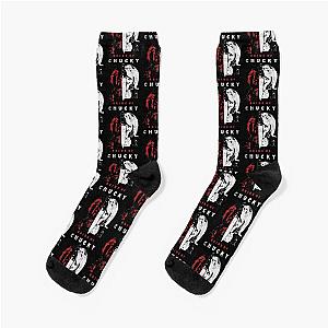 Child's Play Bride Of Chucky Split Portrait Socks