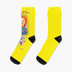 Child's Play Chucky in the box sticker Socks