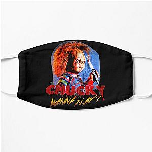 Child's Play Chucky Wanna Play Creepy Portrait  Flat Mask