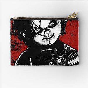 Child's Play Chucky Distressed Portrait  Zipper Pouch