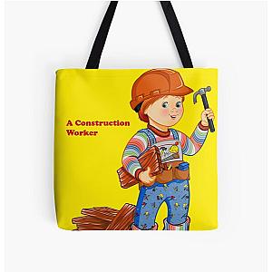 Good Guys - Construction Worker - Child's Play - Chucky All Over Print Tote Bag