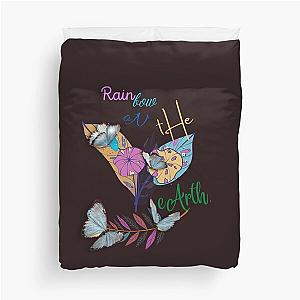 Rainbow  on the earth Duvet Cover