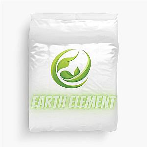 The 4 Element Logo Artwork Collections : Earth Duvet Cover