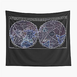 MAP of the EARTH : Vintage 1761 Print Tapestry