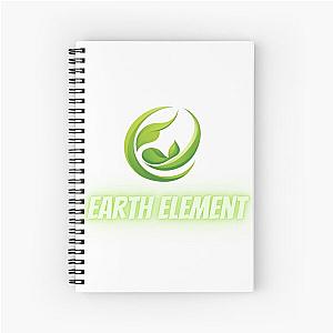 The 4 Element Logo Artwork Collections : Earth Spiral Notebook