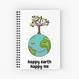 Happy Earth Spiral Notebook