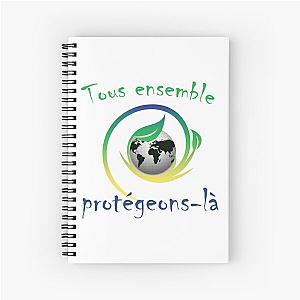 planet earth all together protect it Spiral Notebook