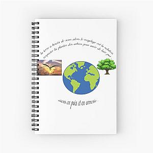 Live on the earth. Spiral Notebook