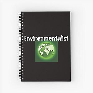 Environmentalist Green Earth Design Spiral Notebook