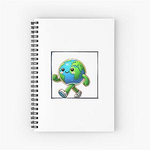 Earth taking a stroll Spiral Notebook