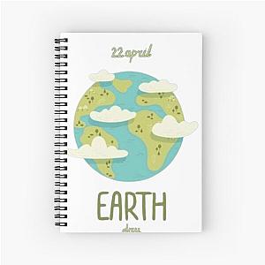 The earth rotation Spiral Notebook