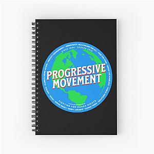 PMD00580 Progressive Movement Designs Earth shows you support progressive policy goals as a global movement progressive Democrats Independents and Bernie Sanders supporters Spiral Notebook