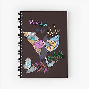 Rainbow  on the earth Spiral Notebook