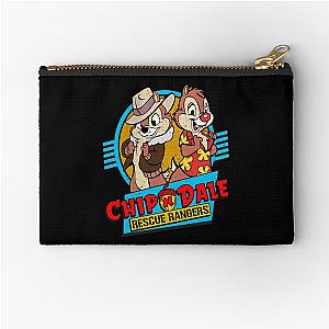 Chip and Dale Rescue Rangers T-Shirt by Raul Alvarez Zipper Pouch