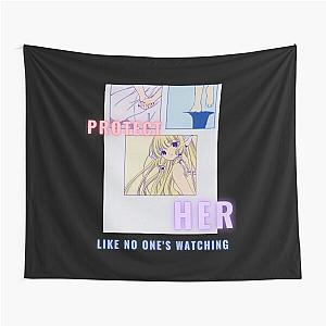 Chi Chobits PROTECT HER like noone's watching Tapestry