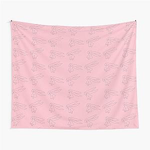 chobits the town with no people mangaanime kawaii cute pink twin bunnies  Tapestry