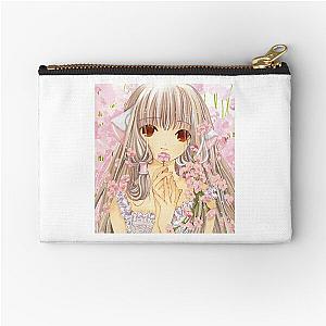 Chobits Chi Pink Flowers Zipper Pouch