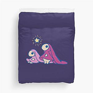 Chobits anata and atashi with star a city pink pastel rabbits Duvet Cover