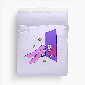 I Draw Chobits A City with No People Pink Pastel Rabbits Duvet Cover