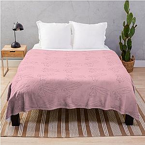 Chobits The Town With No People Manga Anime Kawaii Pink Twin Bunnies Throw Blanket