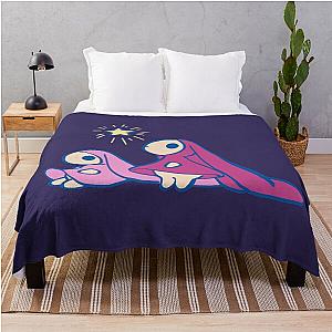 I draw Chobits anata with star a city with no people pink pastel rabbits Throw Blanket