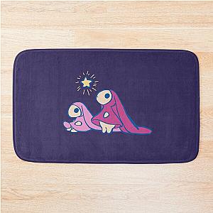 I draw Chobits and with a city no people pink pastel rabbits Bath Mat
