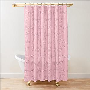 Chobits the town with no people manga kawaii cute pink twin bunnies Shower Curtain